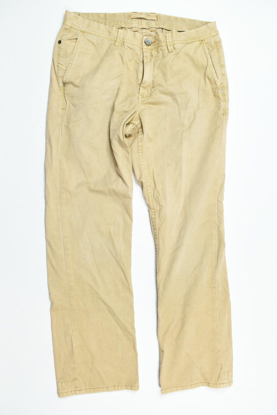 Tommy Bahama Authentic 5-Pocket Chino Pants Mens 34x30 Beige Khaki Straight Leg